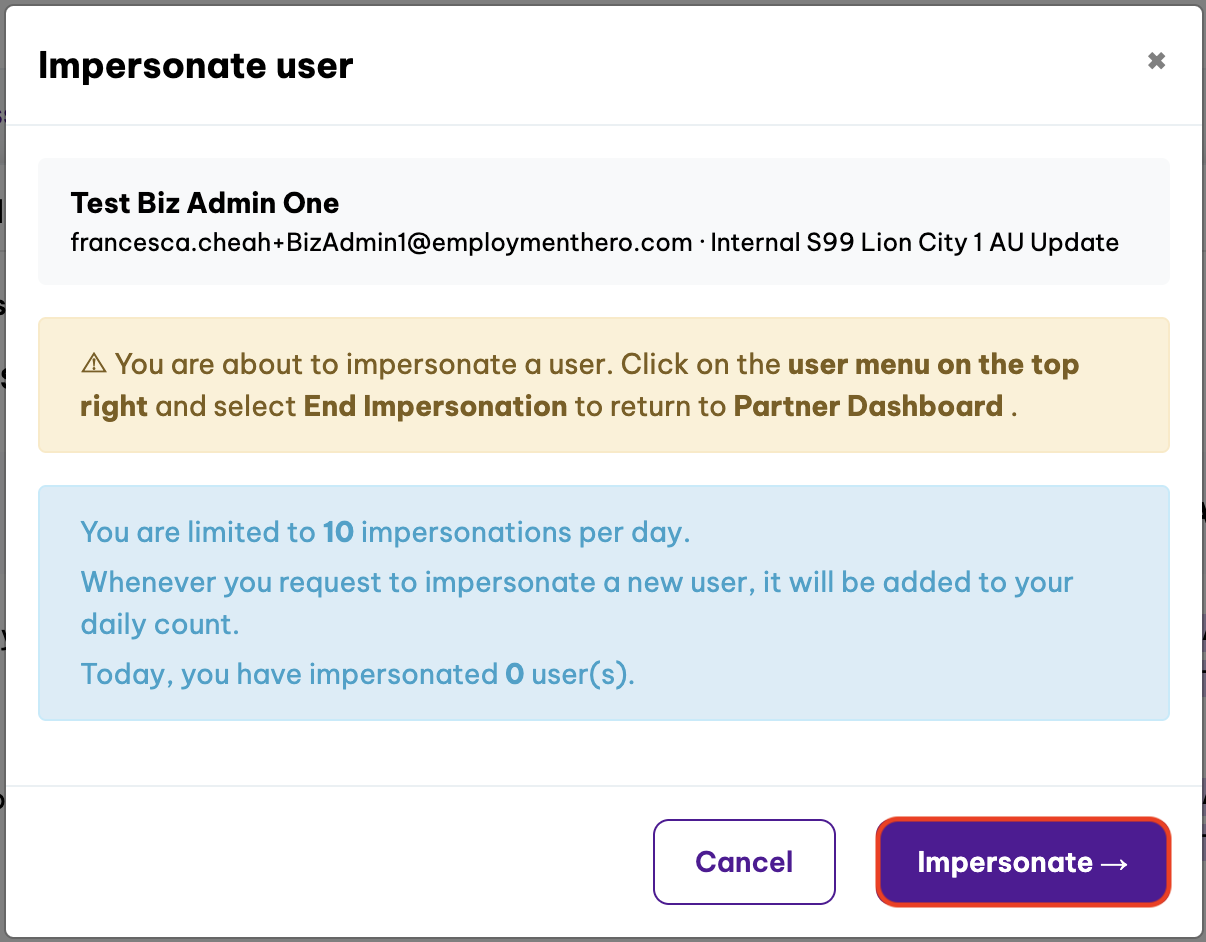 screenshot showing the impersonate user pop-up.png
